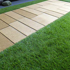 polyethene fibres and paving tiles