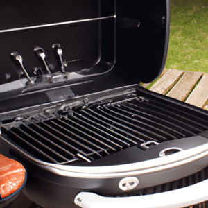 preparing to grill using electric device