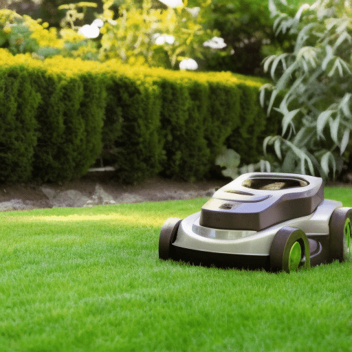 scarifiying the grass using a robotic device