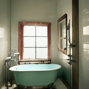vintage bathroom shower