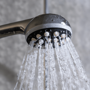 water dripping from the shower head