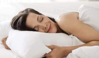 woman comfortable while sleeping