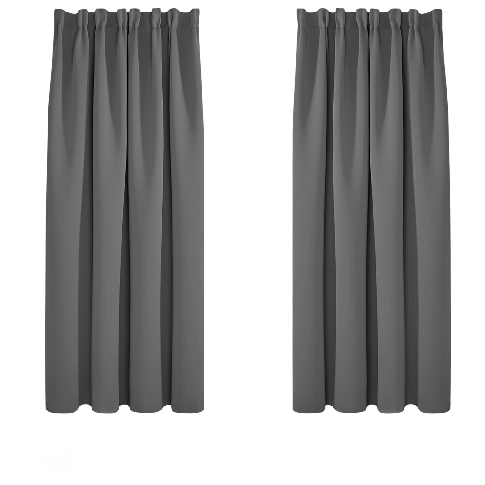 Deconovo Grey Blackout Curtains