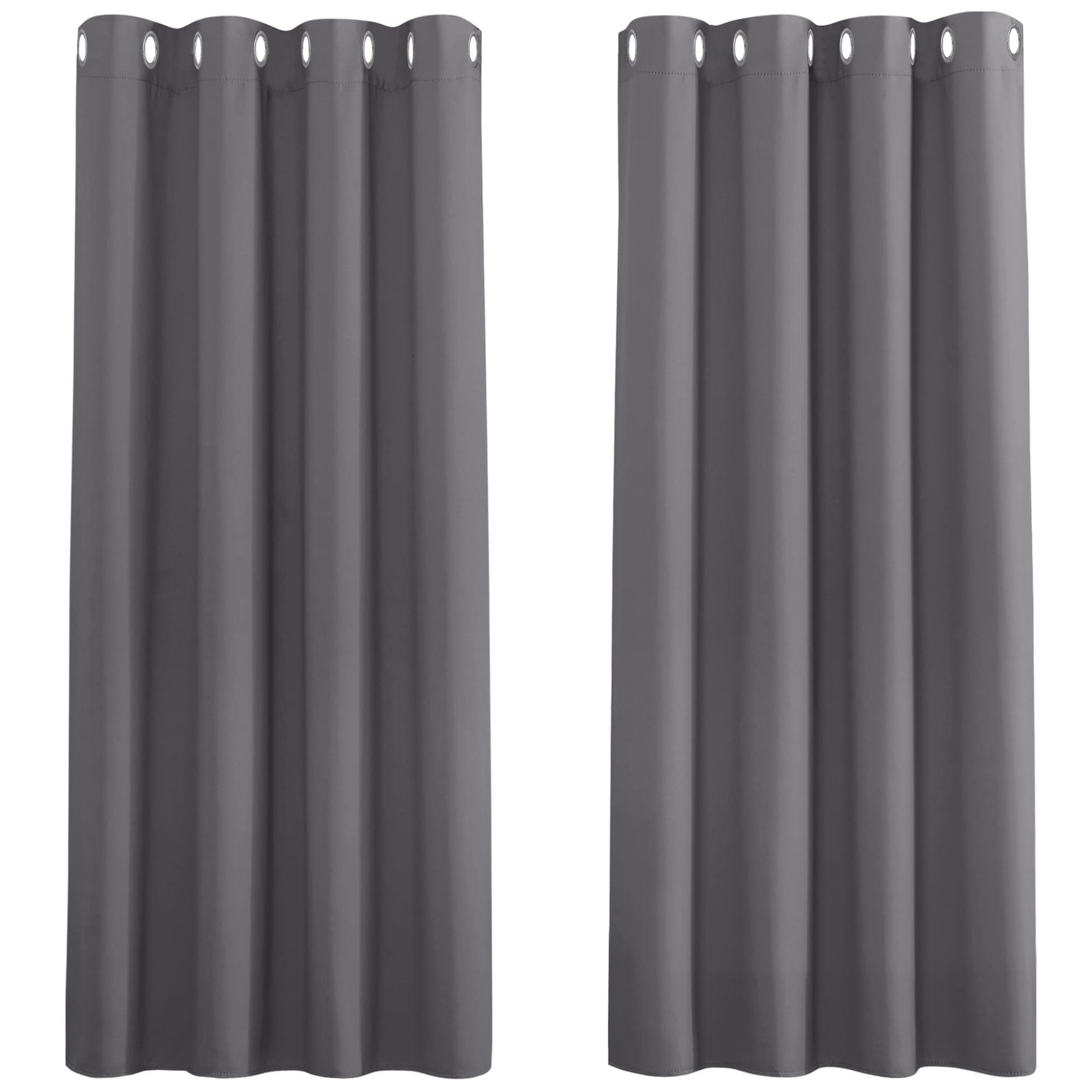 PONY DANCE Grey Blackout Curtains