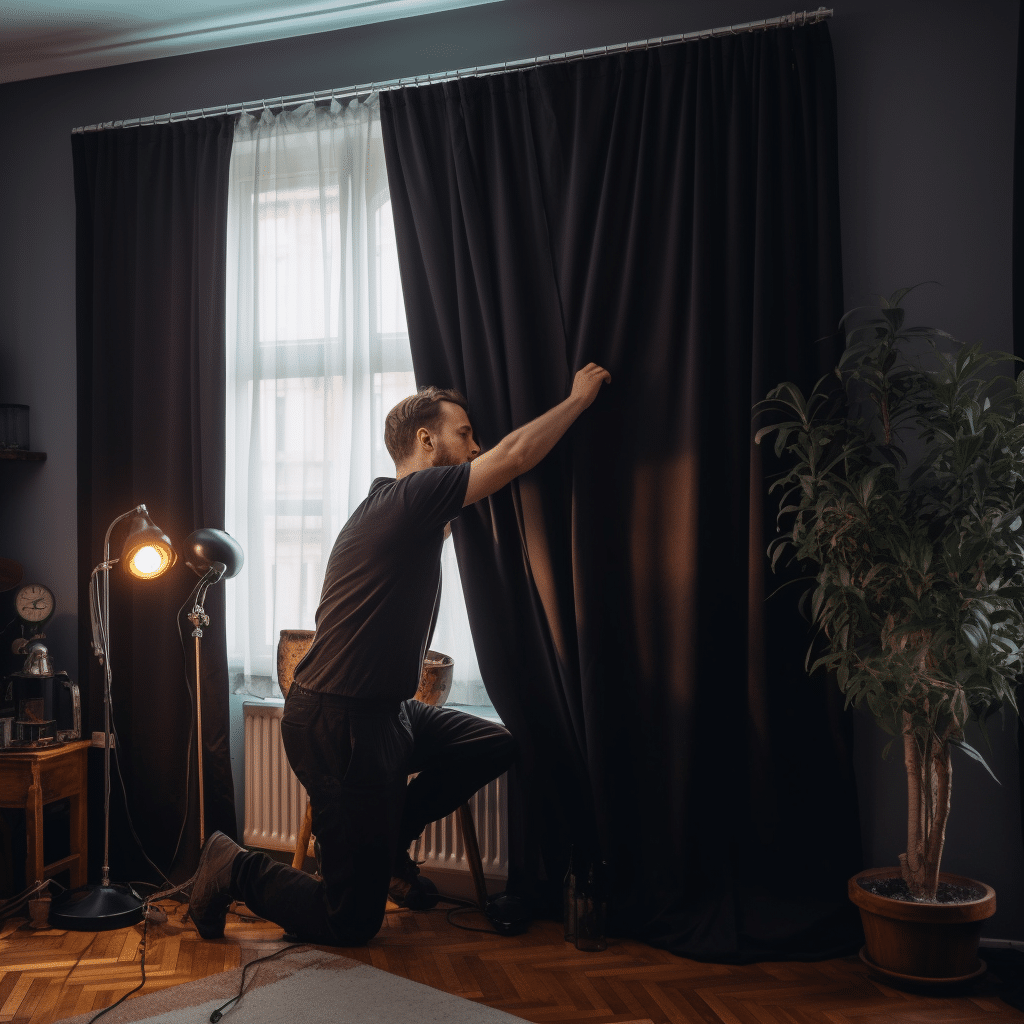 testing blackout curtains 3