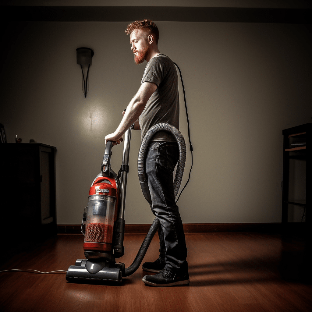 testing upright vacuum 2
