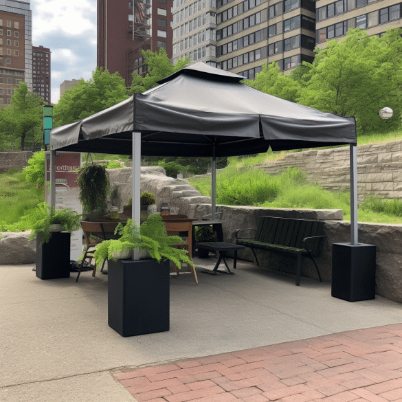 beautiful garden features cozy gazebo for outdoor enjoyment