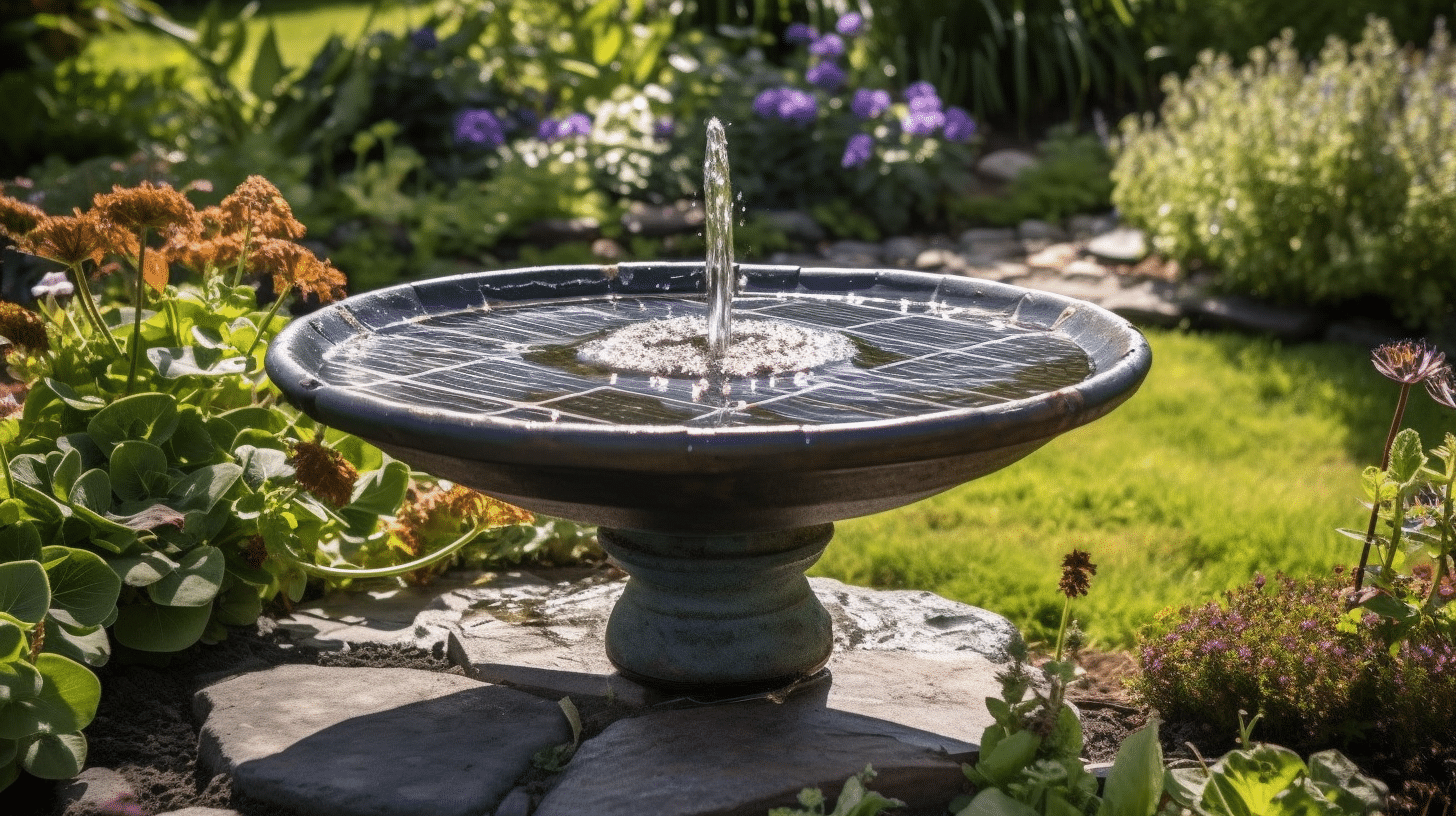can you convert a mains water feature to solar
