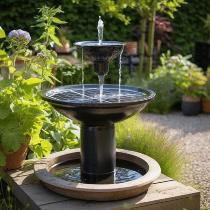 efficient solar fountain with long lasting power