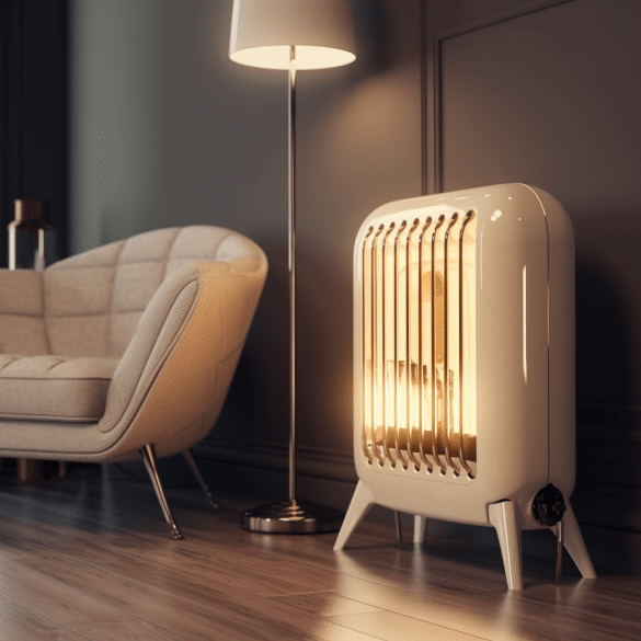 halogen heater warms your home quickly and efficiently