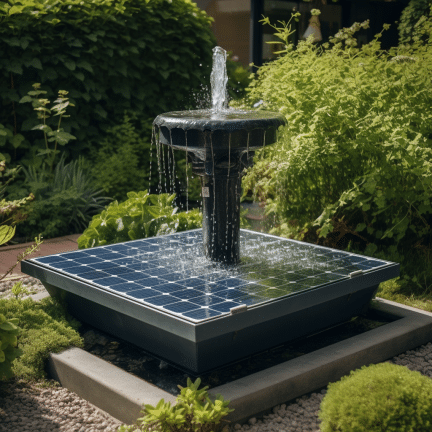 harness solar power to transform mains water feature