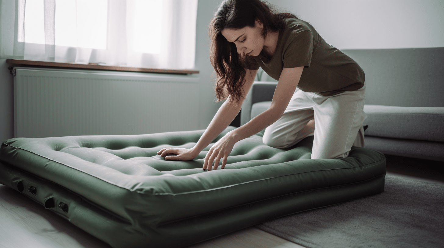 how to clean up air bed