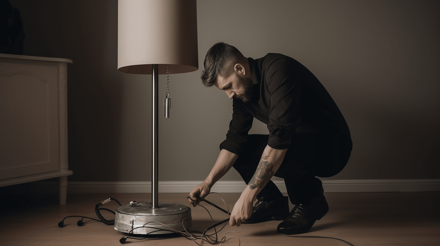 how to stabilise a floor lamp