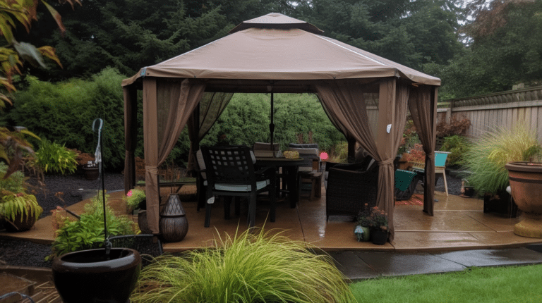How to Stop a Gazebo from Collecting Water: Staying Dry Tips