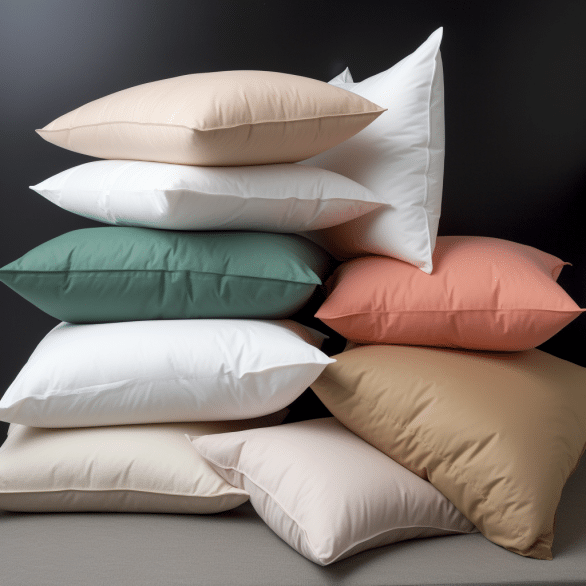 soft pillow mountain covers the cozy bed