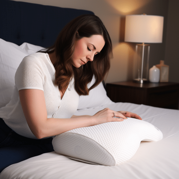 woman revives memory foam pillows perfect shape