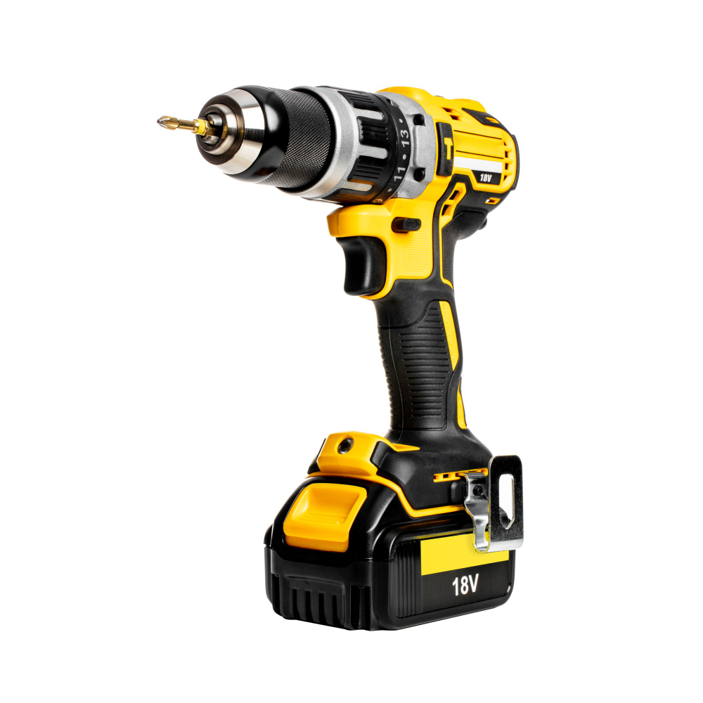 a yellow electric screwdriver