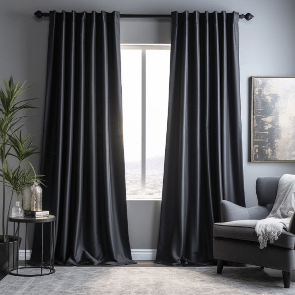 block out light and save energy with blackout curtains