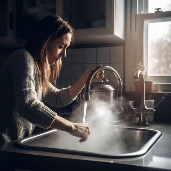 boiling tap water used by woman safely