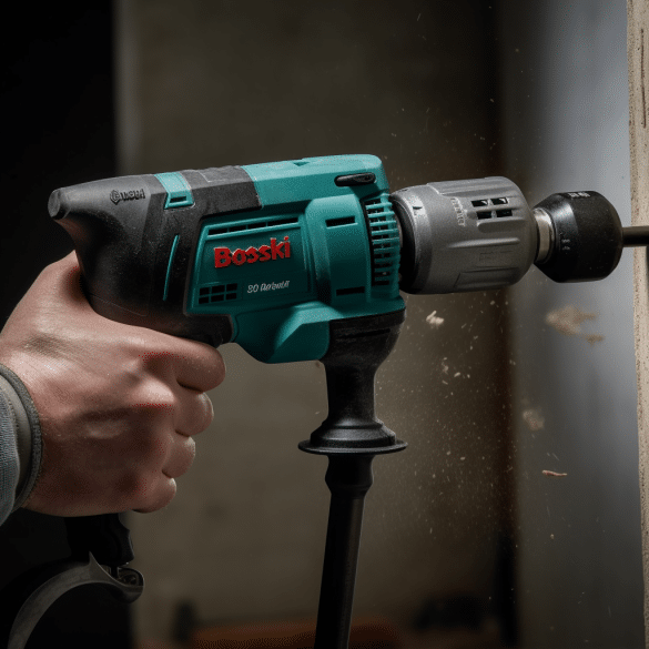 drill holes effortlessly with a powerful hammer drill