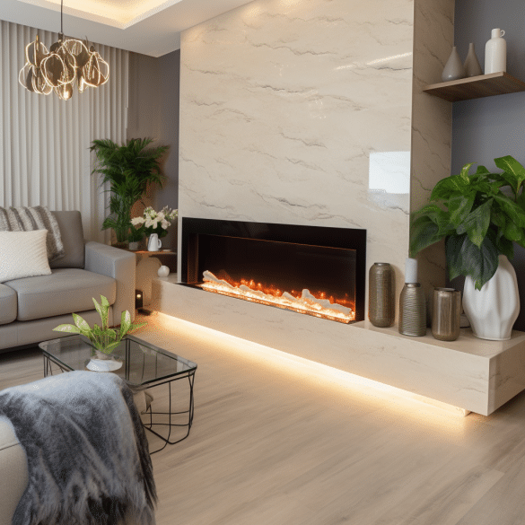 electric fireplaces offer safety with no real flames