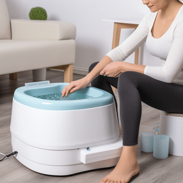relax and pamper your feet with a home foot spa
