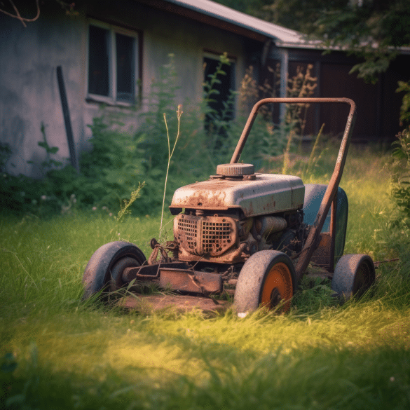 sustainable yard care with a recycled electric mower